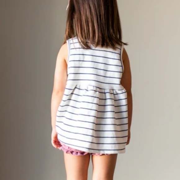 H&M Toddler's peplum striped sleeveless sundress 12-18m - Picture 2 of 4